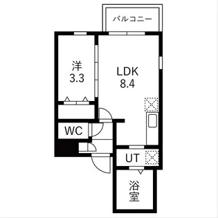 Cherim中村公園Onyx【1階】の間取り