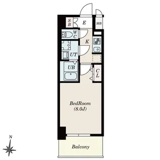 S-RESIDENCE堀田NorthⅡ【3階】の間取り