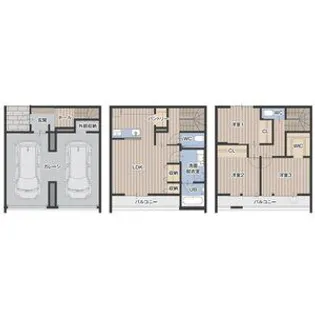 愛知県名古屋市北区西味鋺1丁目【テラスハウス】の間取り