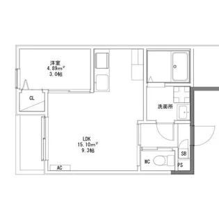 Delica栄生(デリカサコウ)【1階】の間取り