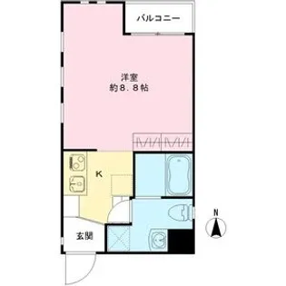 アップルスクエア【201号室号室】の間取り