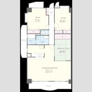 リーフマンション グランディア【510号室】の間取り