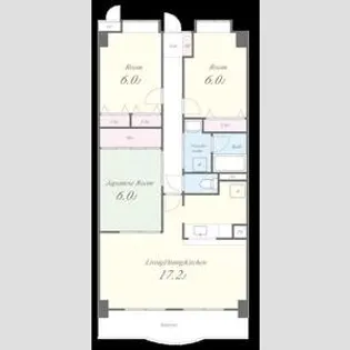 リーフマンション グランディア【507号室】の間取り