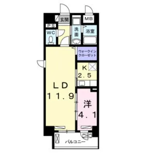 ラフレシール トレス【2階】の間取り