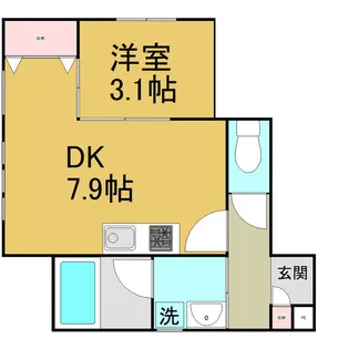 et toi 中村公園(エトワ中村公園)【4階】の間取り