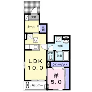 エトワール南【1階】の間取り