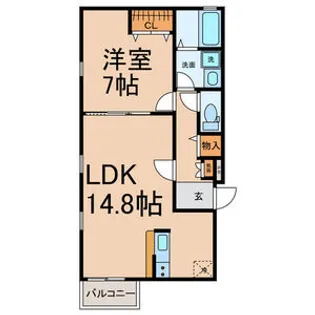 ソレイユ【1階】の間取り