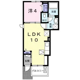 クレール樹(たつき)【1階】の間取り