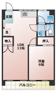 ウイング上飯田【301号室】の間取り