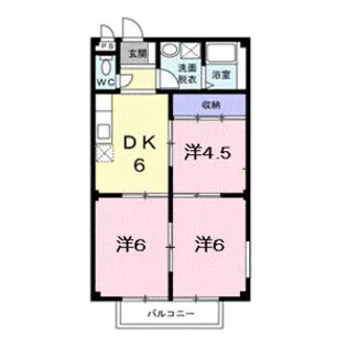 グリーンハイツⅠ【1階】の間取り