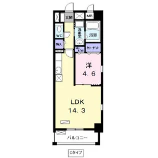 グランソレイユ【5階】の間取り
