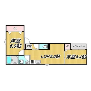 LECOCON枇杷島【3階】の間取り