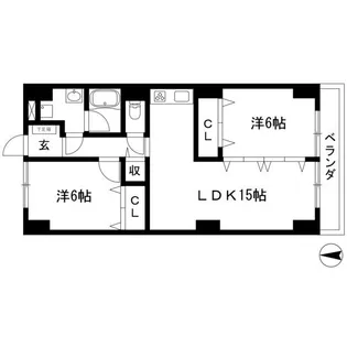 ビラ三秀【5階】の間取り