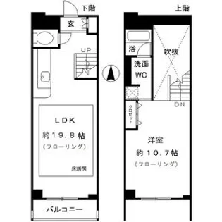 レジディア東桜Ⅱの間取り