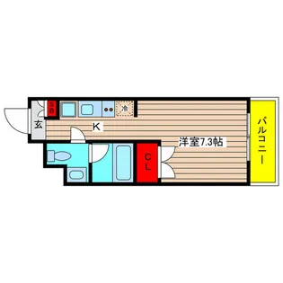 グランデ六番町【102号室】の間取り