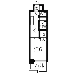 サンピアオカヤス【4階】の間取り