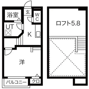 アステール【1階】の間取り