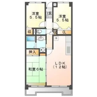 サンメゾン八熊【903号室】の間取り