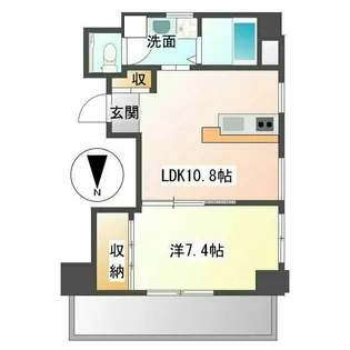 サン・サカエビル【6階】の間取り