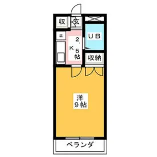 シャトー大根【204号室】の間取り