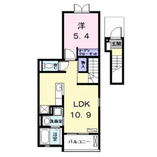 ユートピー Ⅱ【2階】の間取り