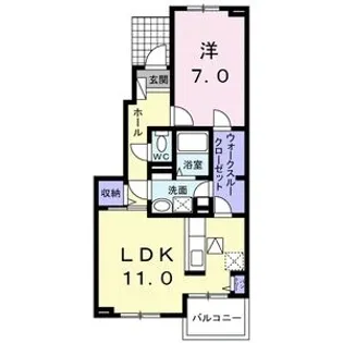 メルヘン フォレスト B【1階】の間取り