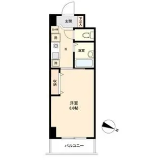 willDo稲永【0205号室】の間取り