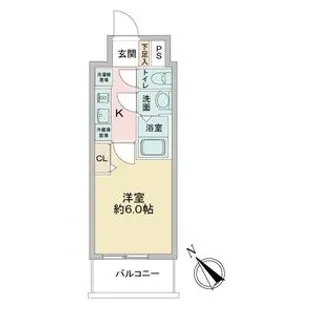 アステリ鶴舞エーナ【0604号室】の間取り