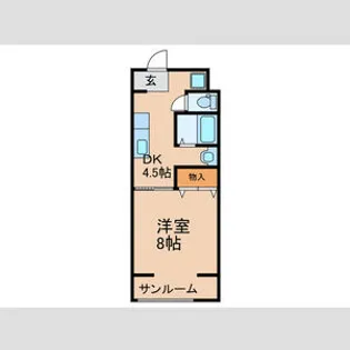 福島ハイツ【407号室】の間取り