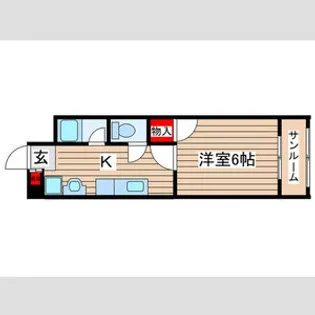 福島ハイツ【402号室】の間取り