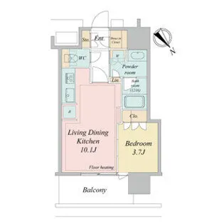 NAGOYA the TOWER(ナゴヤザタワー)【0301号室】の間取り