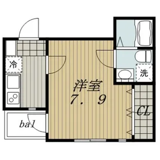 PrimeII【2B号室】の間取り