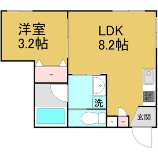 et toi中村公園【2階】の間取り