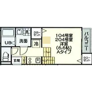 Vita鳴浜【1階】の間取り