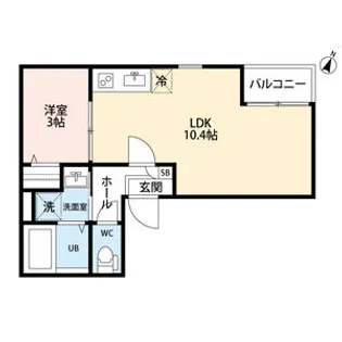 Warren enmei Ⅰ【3階】の間取り