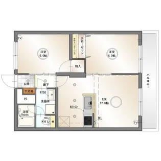 清和ハイツ【4階】の間取り