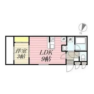 アルバーノ中村vermilion【1階】の間取り