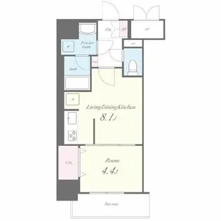 ロータス・ガーデン城南【3階】の間取り
