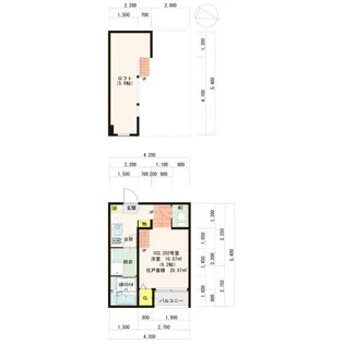 ハーモニーテラス社台【2階】の間取り