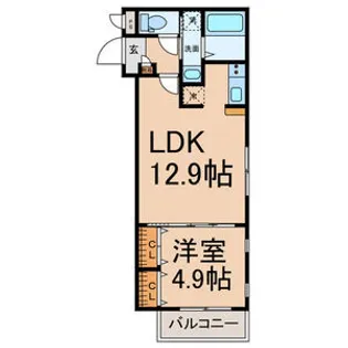 MOVE若宮【1階】の間取り