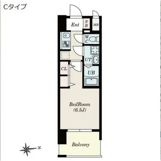 CREST TAPP平安通【1008号室】の間取り