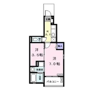 レジデンス T&T【101号室】の間取り