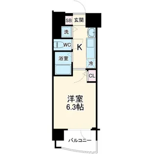 プレサンス桜通グレイス【6階】の間取り