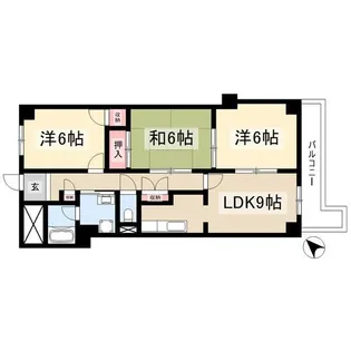 マリポーサ上田【5階】の間取り