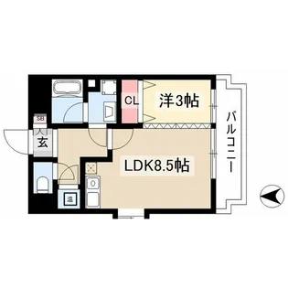 エポラール白壁【3階】の間取り
