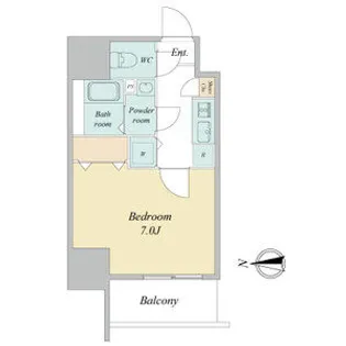 エスプレイス鶴舞ガーデンテラス【0601号室】の間取り
