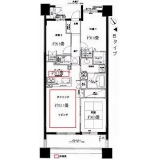 レジディア泉【0402号室】の間取り