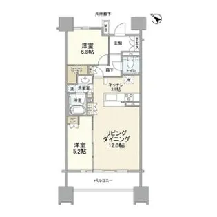 ザ・パークハウス名古屋【0912号室】の間取り