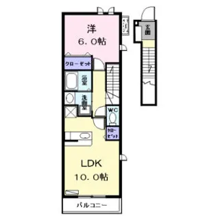 スカイピア1【2階】の間取り