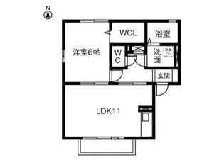 アヴニールK【2階】の間取り